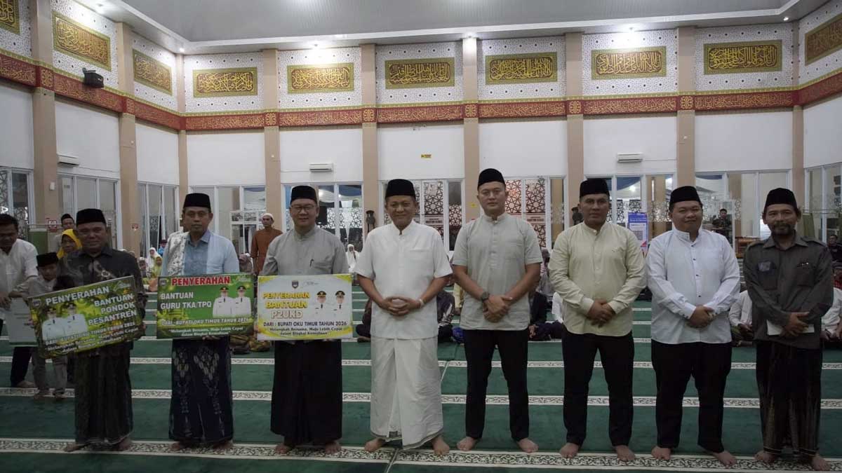 Bupati Enos Buka-bukaan Soal Tantangan Kemajuan Daerah di Masjid Agung Sabilul Muttaqin