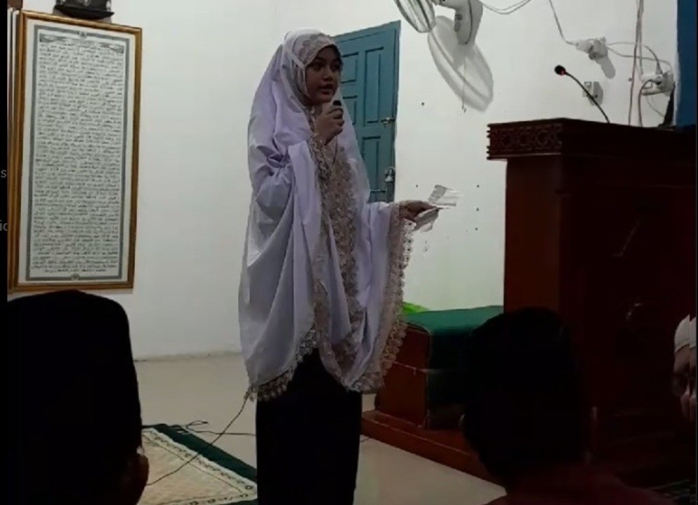 Baru Kelas 7 di Ponpes Tadabur Al Quran YKK Palembang, Zivana Allessia Putri Sudah Bisa Sampaikan Kultum 