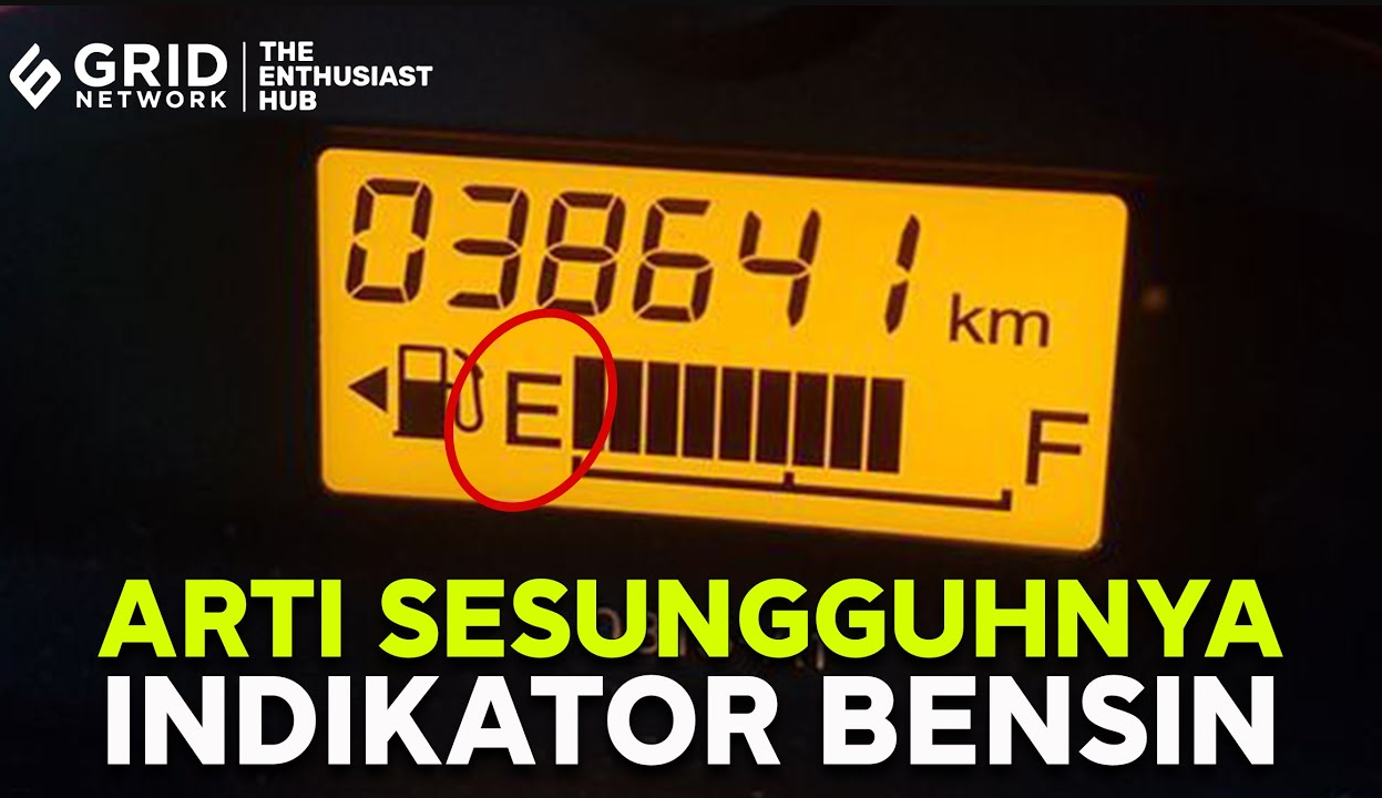 Banyak yang Belum Tahu Makna Huruf E di Indikator BBM Kendaraan, Dikira Empty, Padahal... 