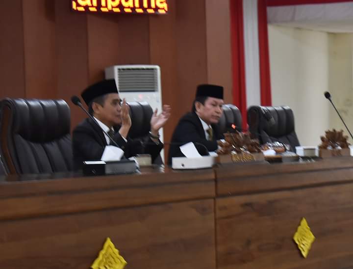 Rapat Paripurna DPRD Dengar Nota Penjelasan Pemkab Ogan Ilir