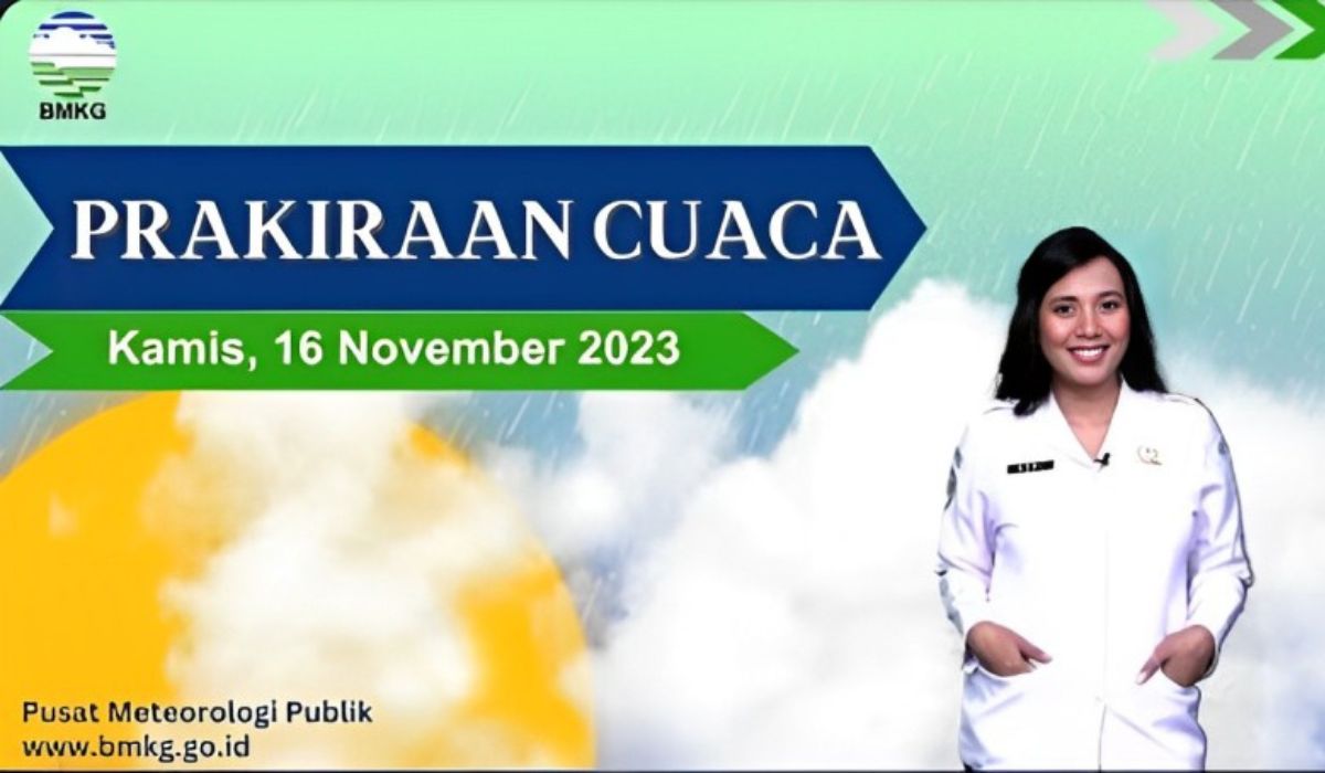 UPDATE Prakiraan Cuaca BMKG Wilayah Indonesia, Kamis 16 November 2023, Waspada Angin Kencang di Daerah Ini