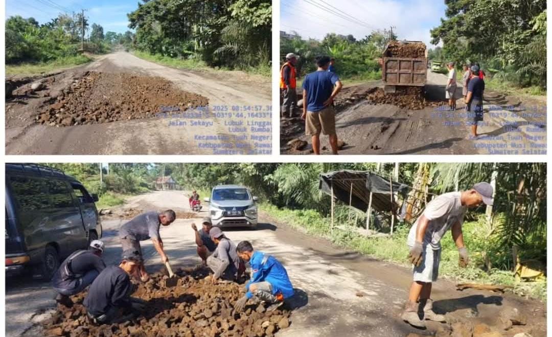 Pemkab Musi Rawas Segera Perbaiki Jalan Nasional
