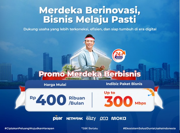 Spesial 80 Tahun Indonesia Merdeka, Nikmati Promo Paket Indibiz dari Telkom
