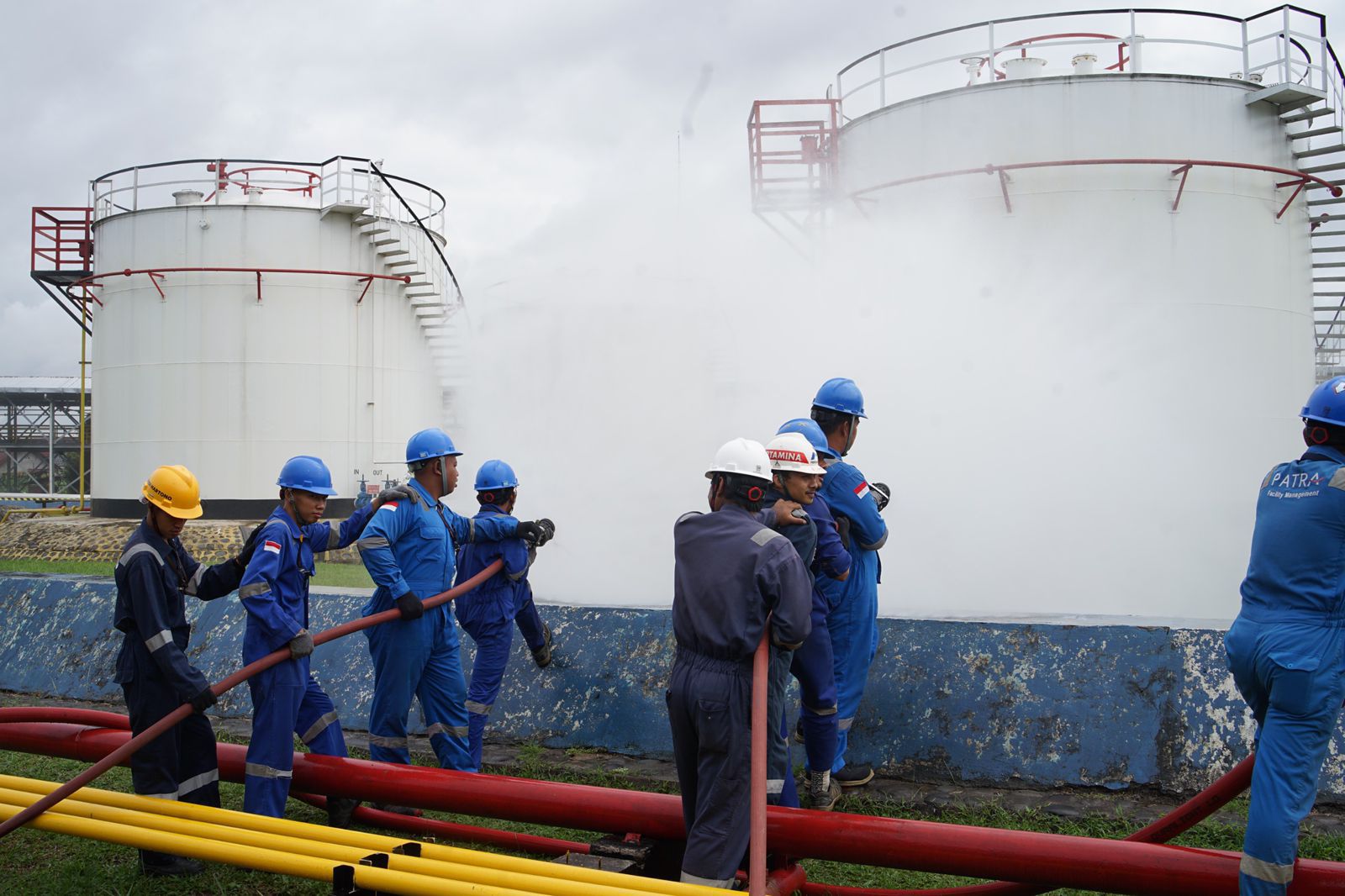 Pertamina Patra Niaga Sumbagsel Gandeng Warga Pasar Lama Lahat untuk Siaga Darurat