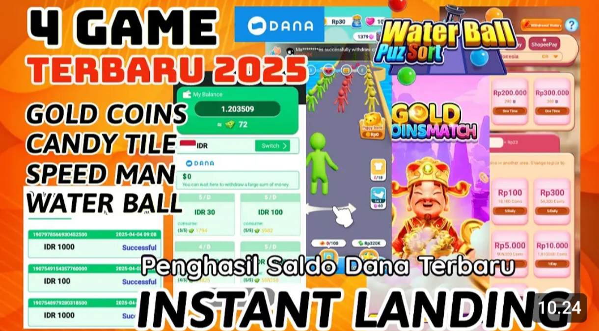 4 Game Baru April 2025, Siap Mengisi Saldo DANA Kamu! Mudah dan Terbukti Withdraw