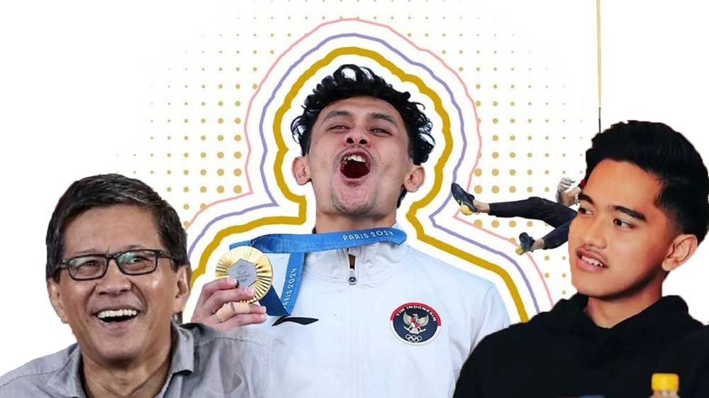 Oalah! Ternyata Ada Rocky Gerung dan Kaesang di Balik Kesuksesan Medali Emas Olimpiade Veddriq Leonardo