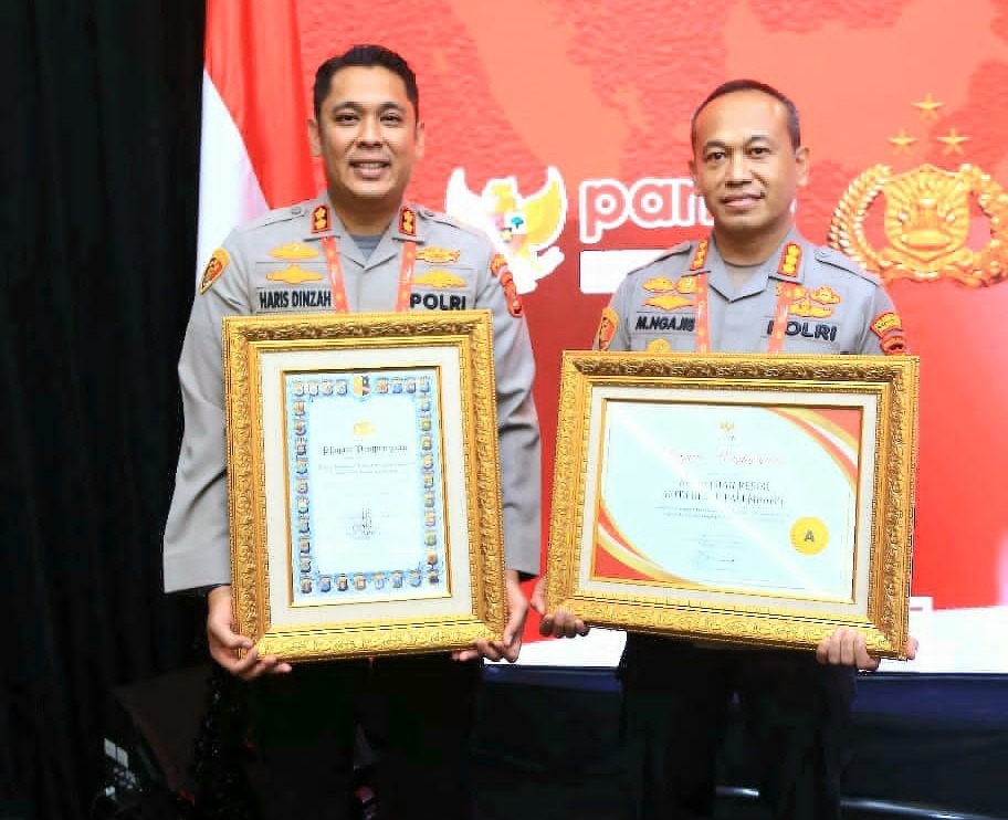 Diserahkan Langsung Wakil Presiden, Polrestabes Palembang Raih 3 Penghargaan