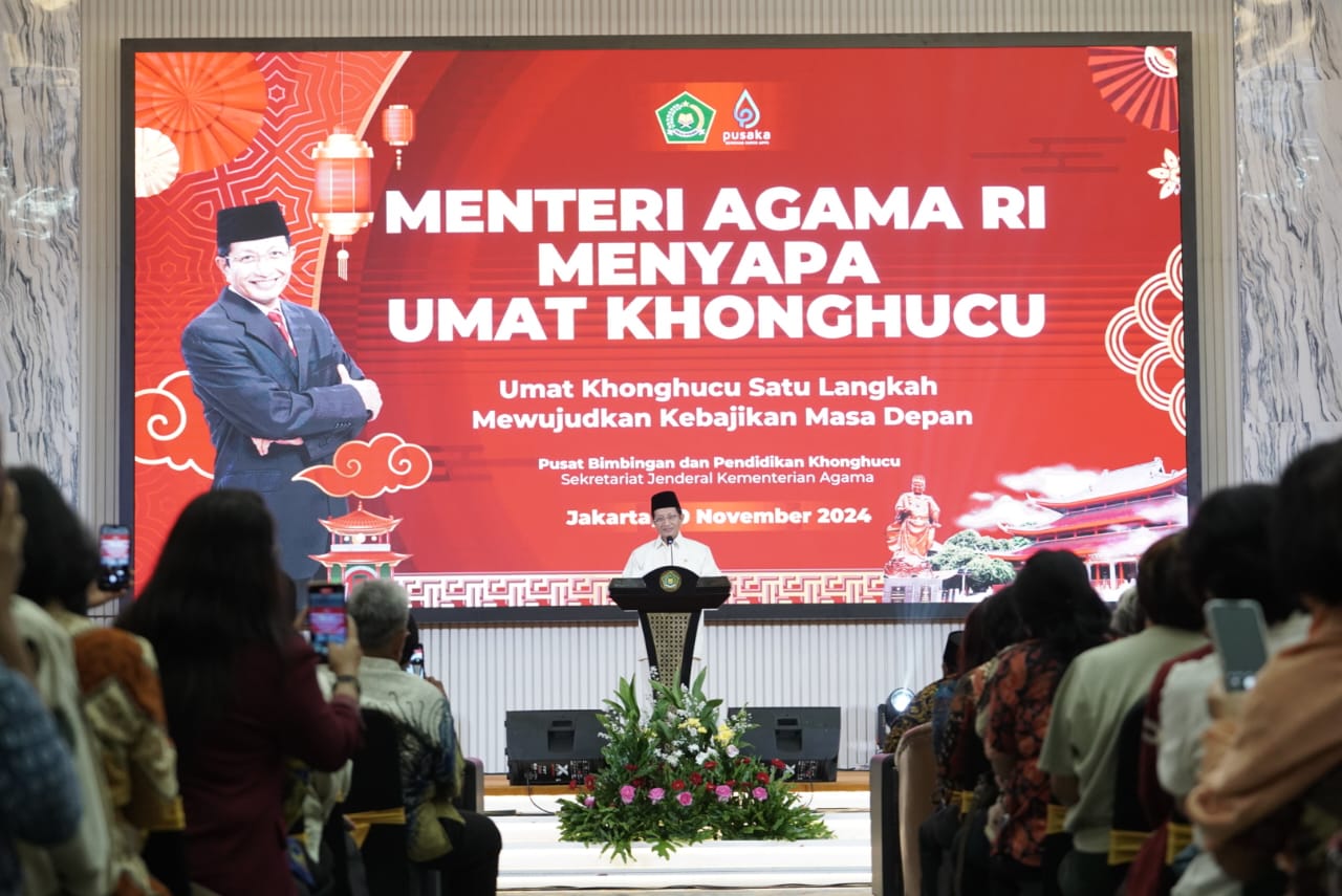 Sapa Ribuan Umat Konghucu, Menag Serukan Pesan Kebersamaan 