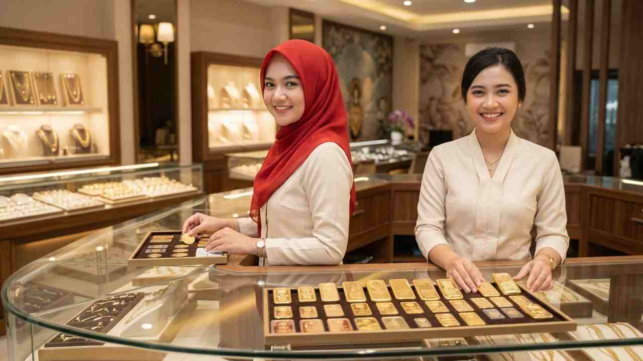 Turun Serentak! Harga Emas Pegadaian Hari Ini, Antam 1 Gram Rp2,61 Juta