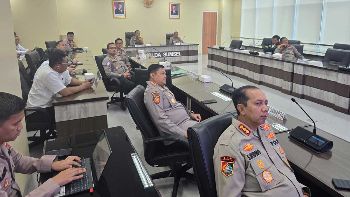 Irwasda Polda Sumsel Ikuti Rapat Anev Gugus Tugas Polri, Ini Tujuannya