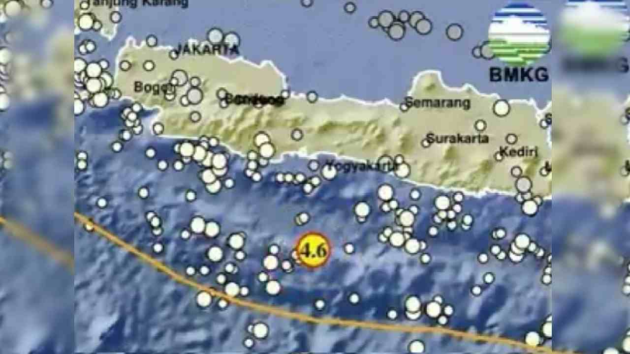 Update BMKG, Gempa 4.6 Magnitudo Guncang Cilacap Jateng, Terjadi pada Kedalaman 10 Km 