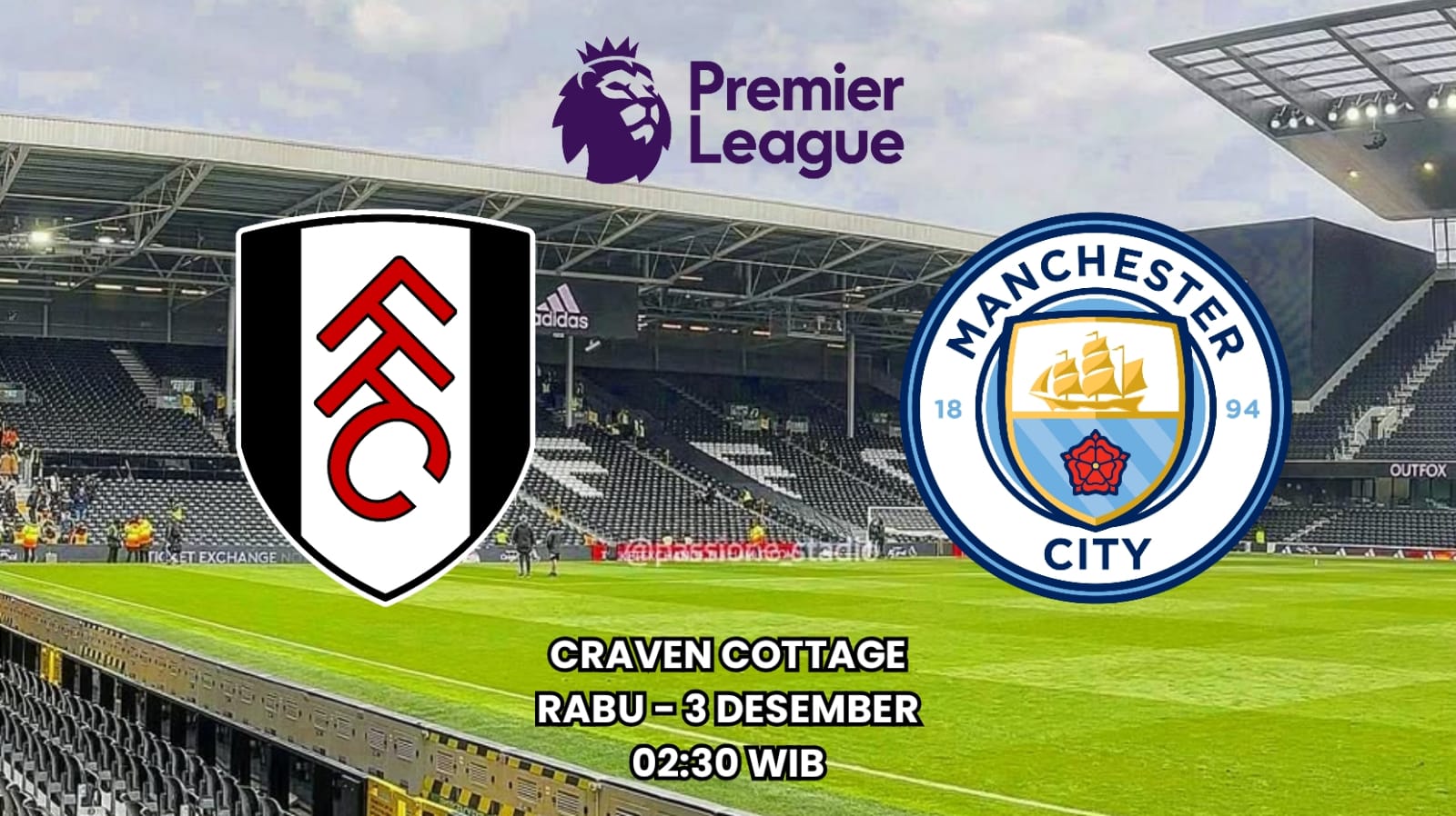 Fulham vs Manchester City - Prediksi Laga Seru Liga Primer Pekan ke-14