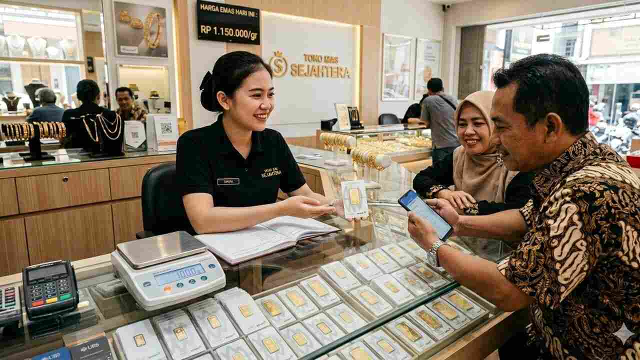 Harga Emas Pegadaian Hari Ini Melejit, Antam Tembus Rp2,9 Juta per Gram