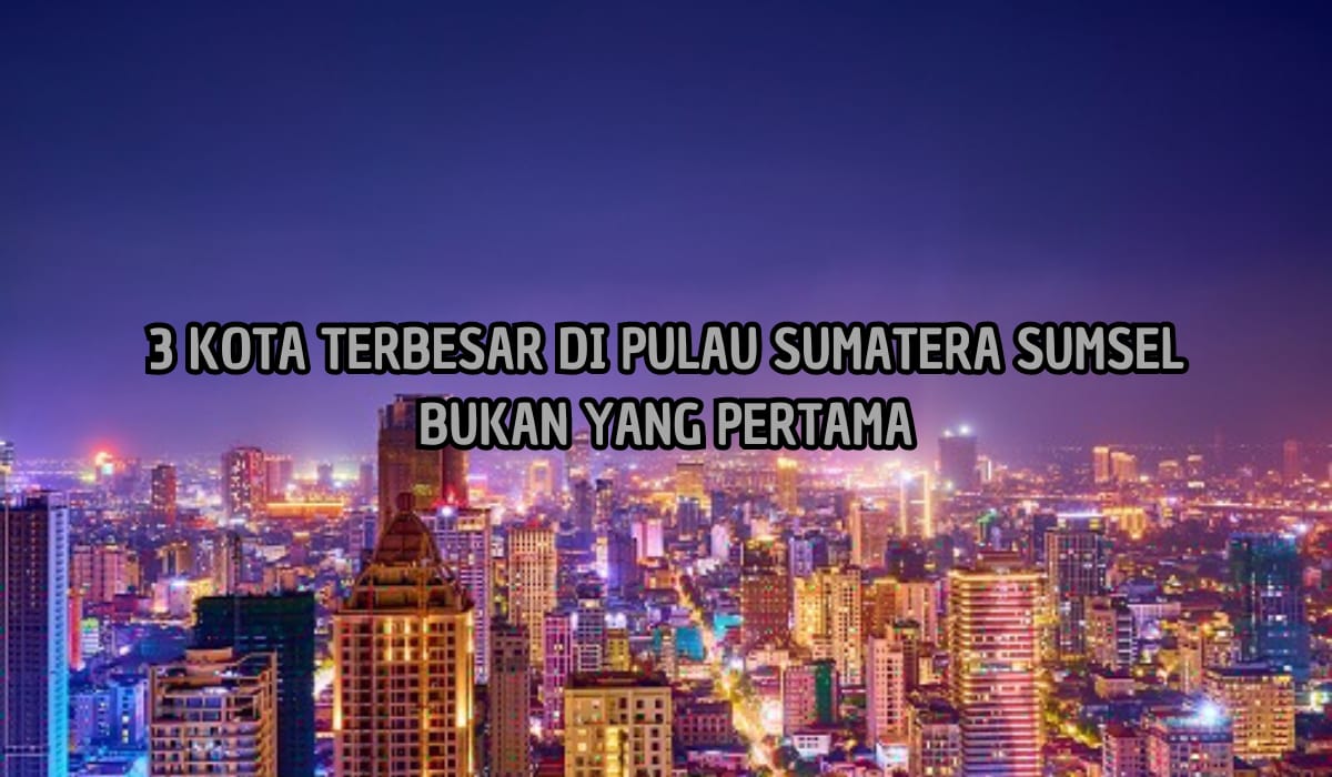 Nomor 1 Bukan Kota Palembang Sumatera Selatan, Inilah 3 Kota Terbesar di Pulau Sumatera