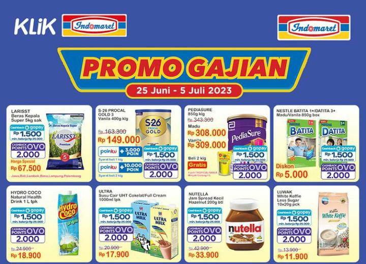 LANGSUNG SIKAT! Dapatkan Cashback OVO dan Gopay dari Promo Gajian Indomaret