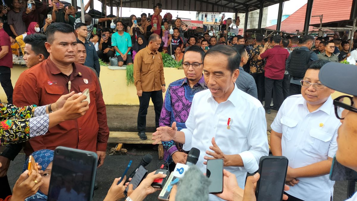 Bertemu Presiden Jokowi, Pedagang Pasar Bukit Sulap Lubuklinggau Histeris