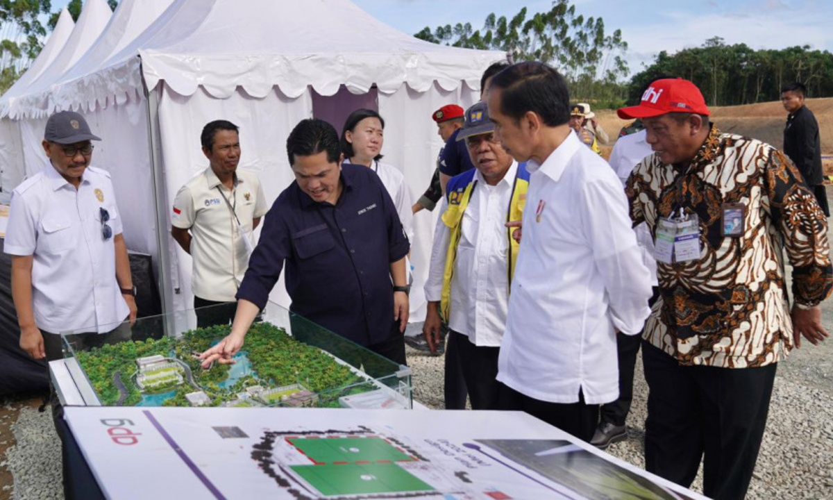 Telan Dana 90 Miliar, Pembangunan TC PSSI di IKN Rampung Juni, Presiden Jokowi Tinjau Perkembangan Pembangunan