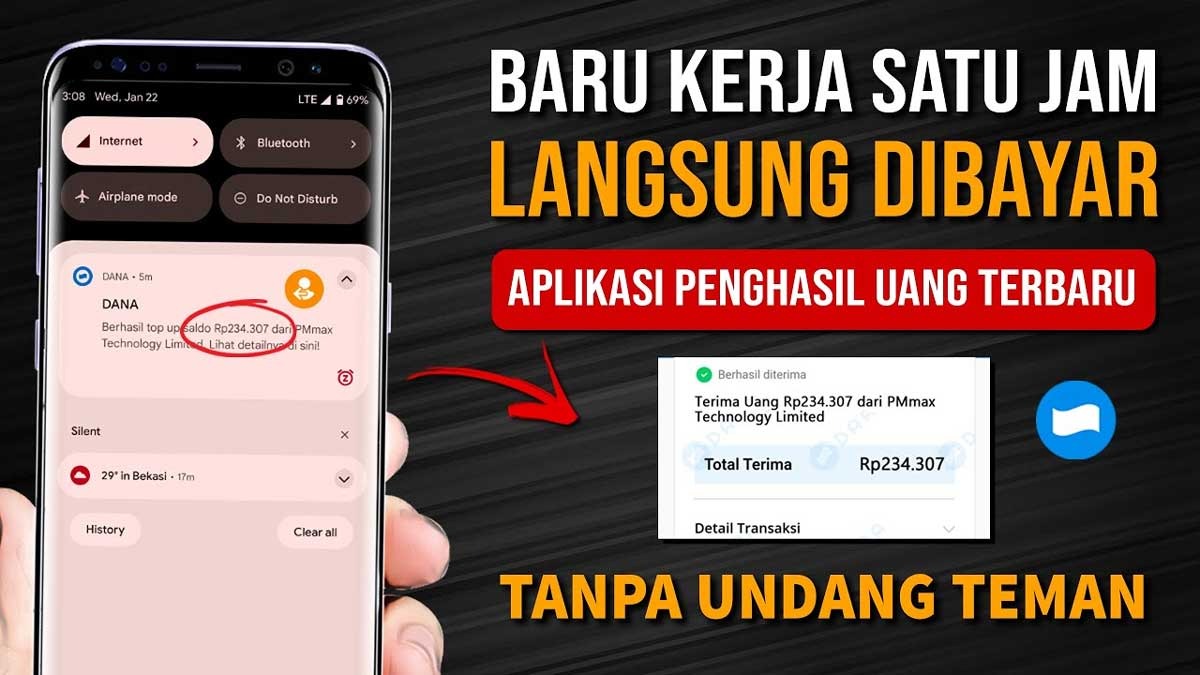 Tutorial Cara Dapat Saldo DANA Gratis dari Aplikasi Penghasil Uang, Mudah dan Langsung Cair 