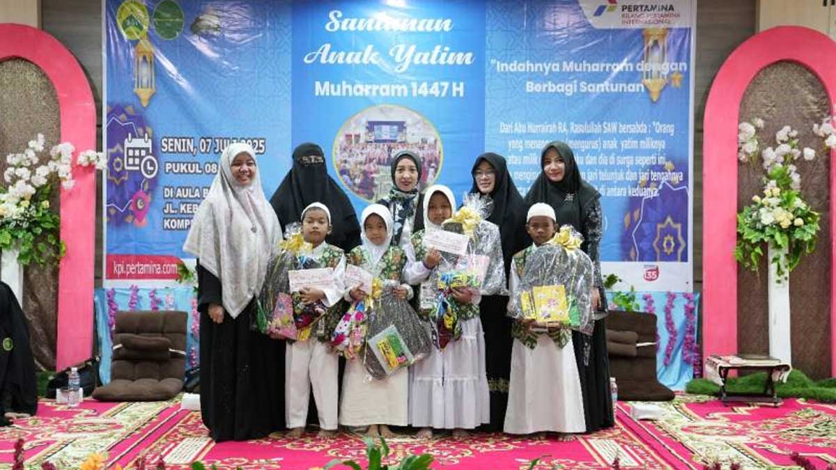 Kilang Pertamina Plaju Santuni 100 Anak Yatim Peringati Tahun Baru 1447 H, Bukti Energi Baik Tak Pernah Padam