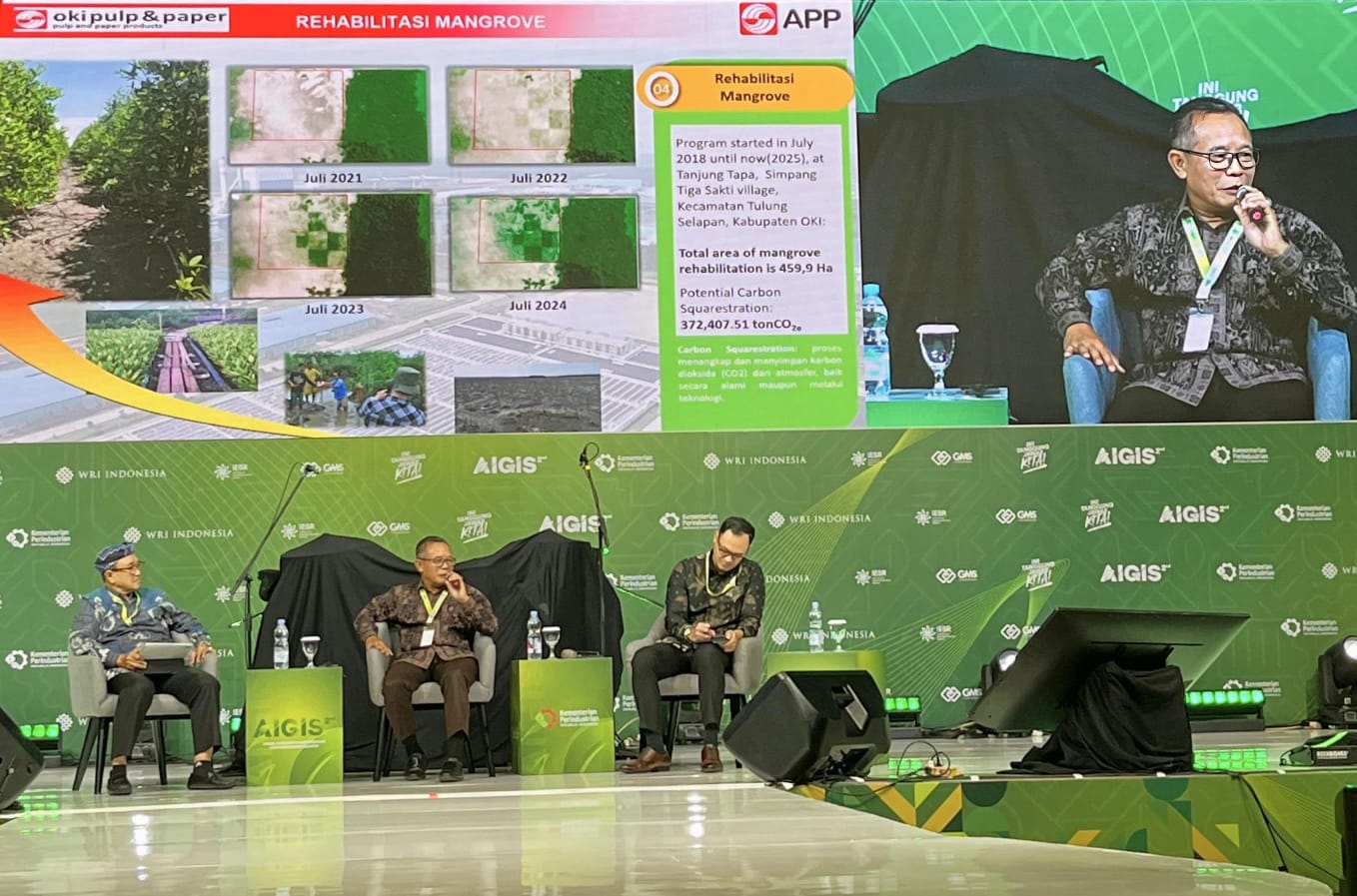AIGIS 2025: PT OKI Pulp & Paper Mills Paparkan Inisiatif Energi Terbarukan dan Rehabilitasi Mangrove
