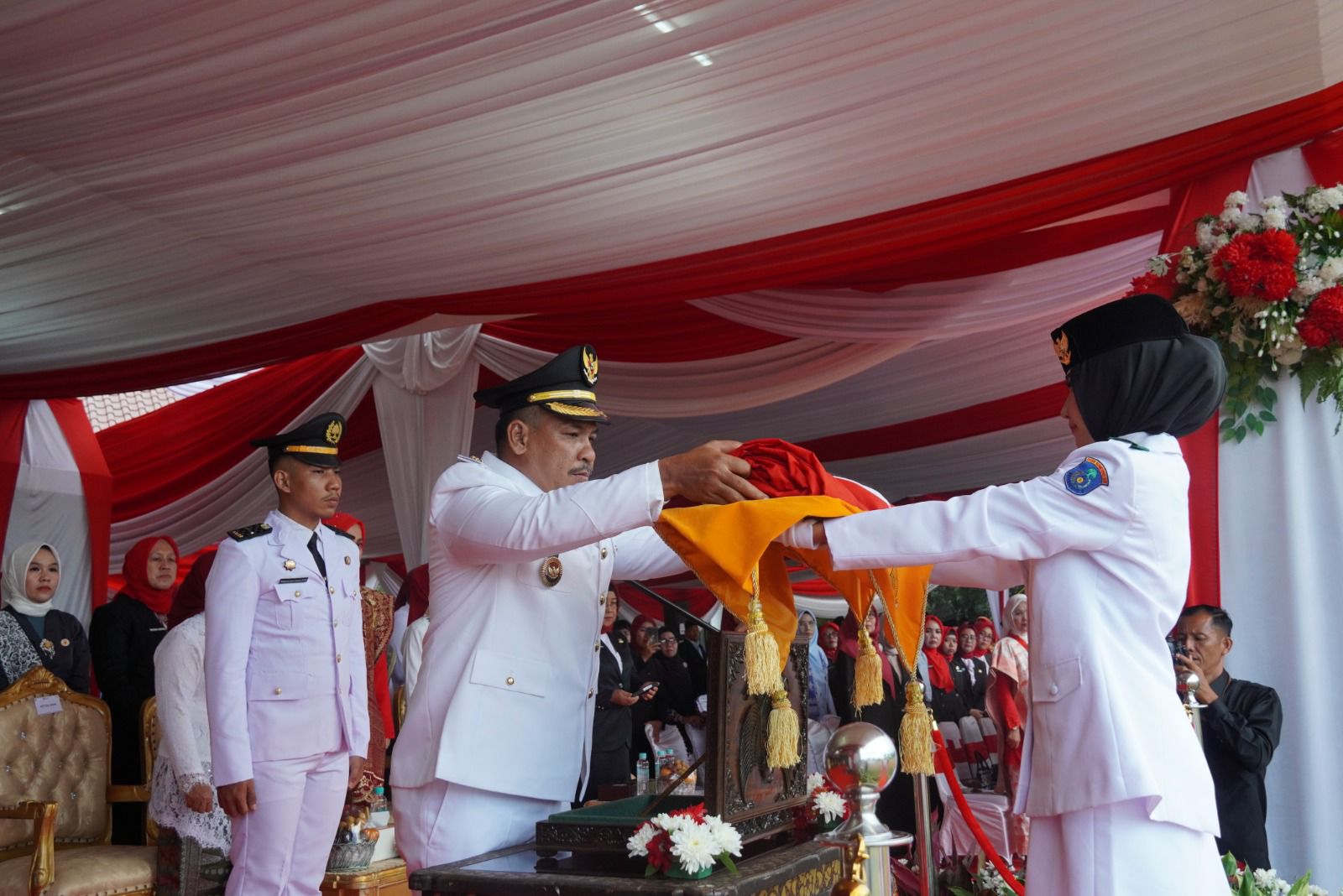 Wabup Supriyanto Bangga, Rangkaian Upacara HUT RI di OKI Tertib dan Khidmat