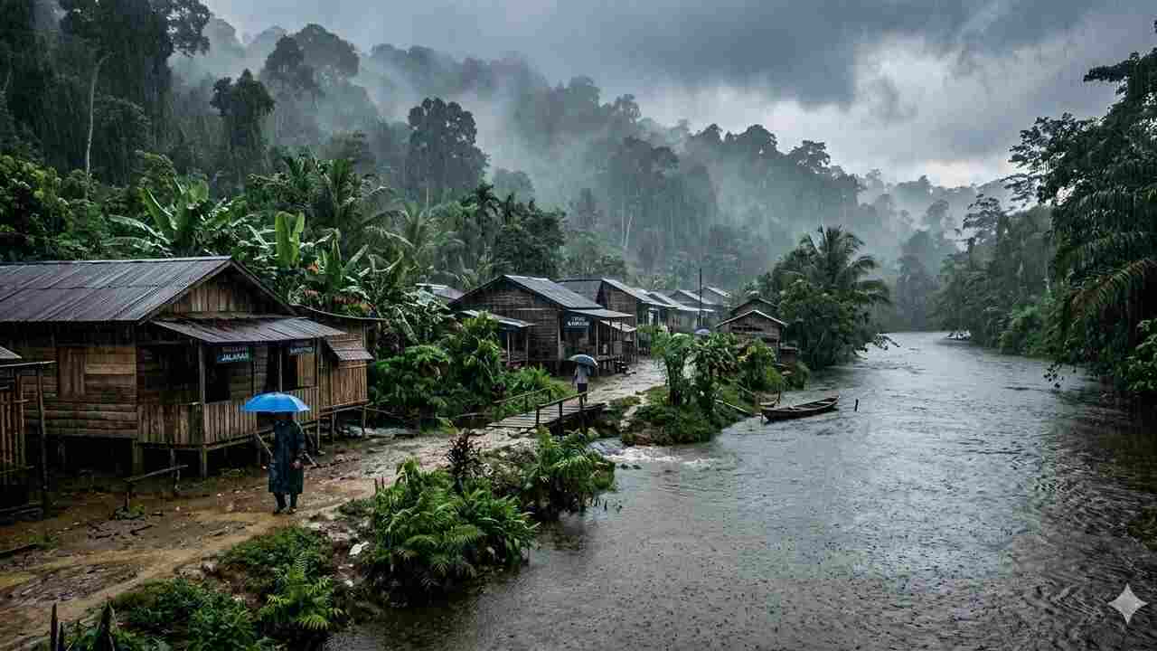 Prakiraan Cuaca Sumsel Hari Ini: Hujan Ringan Merata, Warga PALI Waspada Petir