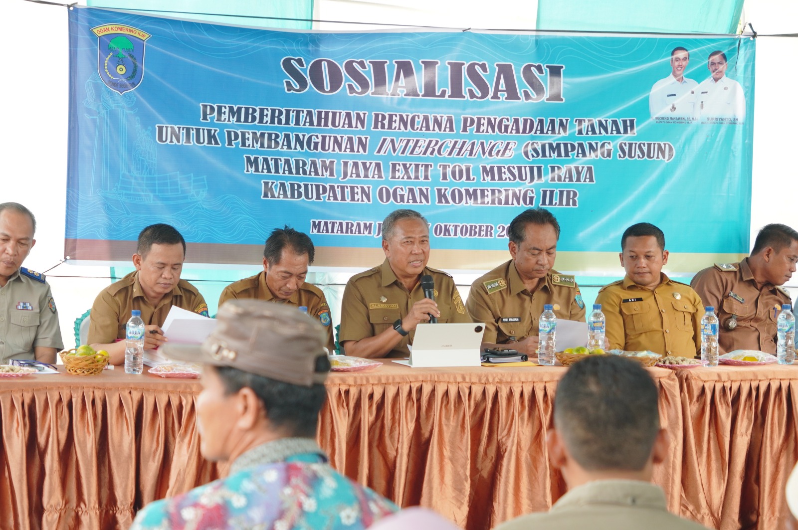 Sosialisasi Pengadaan Lahan Tol di Mataram Jaya, Bupati OKI Tegaskan Jangan Ada Pihak yang Dirugikan