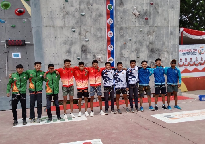 PECAH TELUR! Cabor Panjat Tebing OKI Kebagian Medali Perunggu di Porprov XV Sumsel 2025