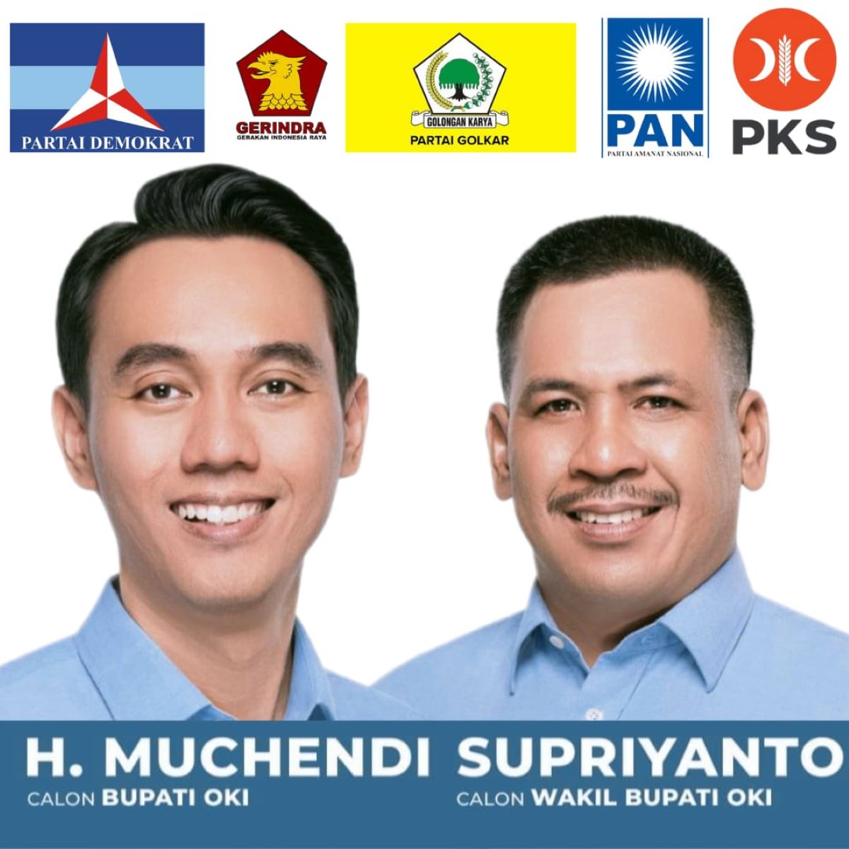 SEPAKAT! 5 Parpol Antarkan Muchendi-Supriyanto Daftar Ke KPU OKI, Pengamat Politik Sumsel Bilang Begini