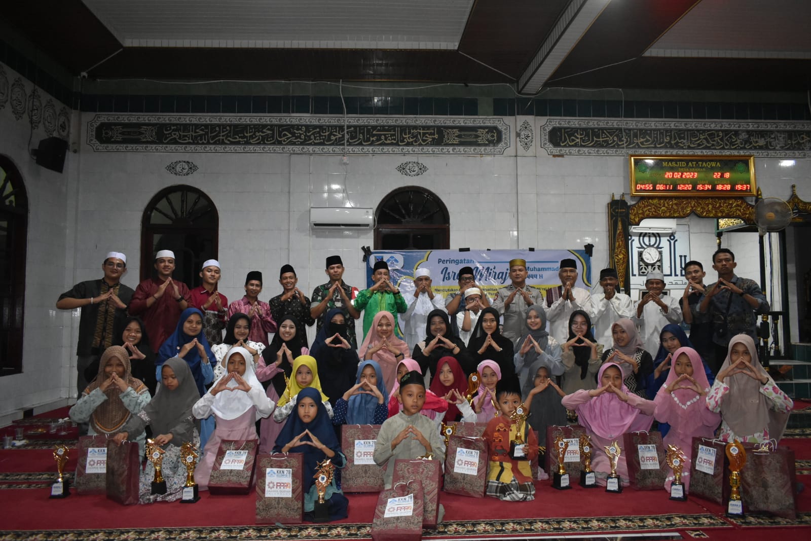 Peringati Isra Mi'raj, Mahasiswa KKN UIN Raden fatah Palembang Gelar Lomba 