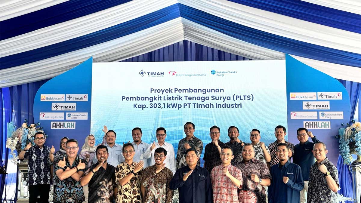 Perkuat Transisi Energi, PTBA Hadirkan PLTS di Kawasan Industri Cilegon