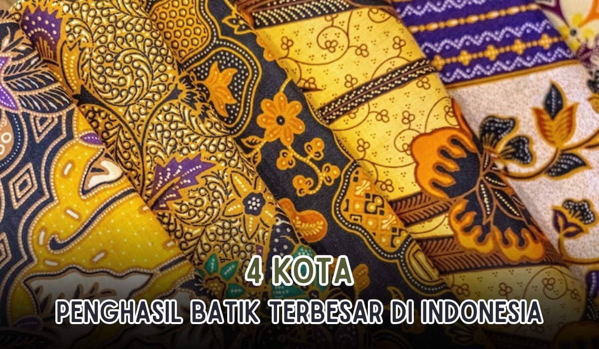 4 Kota Penghasil Batik Terbesar di Indonesia, Palembang Apakah Termasuk?