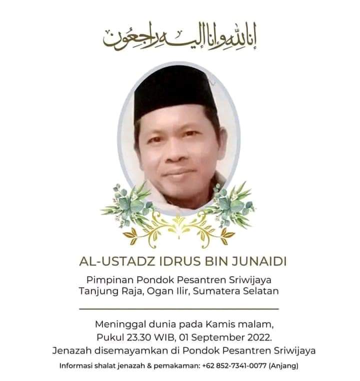 Ustaz Kondang Ogan Ilir Berpulang, Masyarakat Berduka