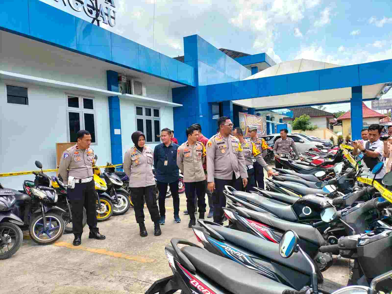 66 Motor dan Mobil Bodong di Lubuk Linggau Disita, Disinyalir Hasil Pencurian