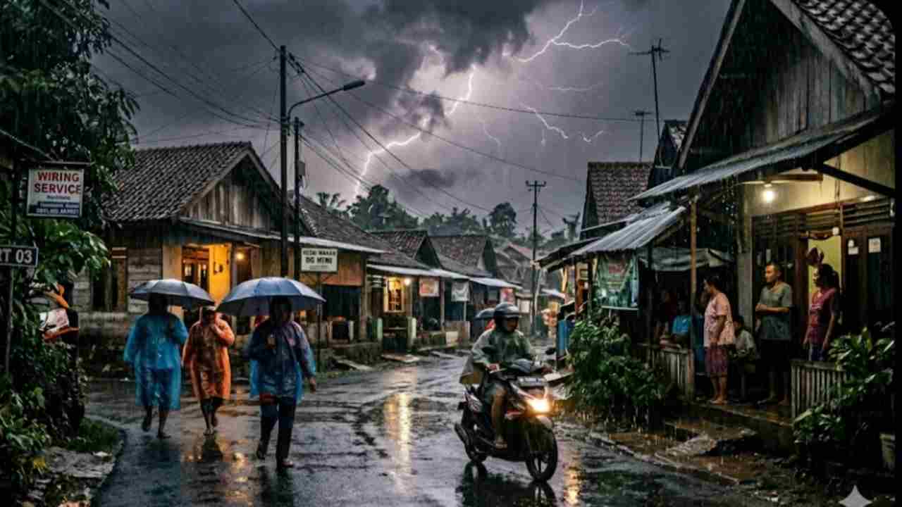 Prakiraan Cuaca BMKG: Waspada! Palembang dan OKU Berpotensi Hujan Petir Hari Ini