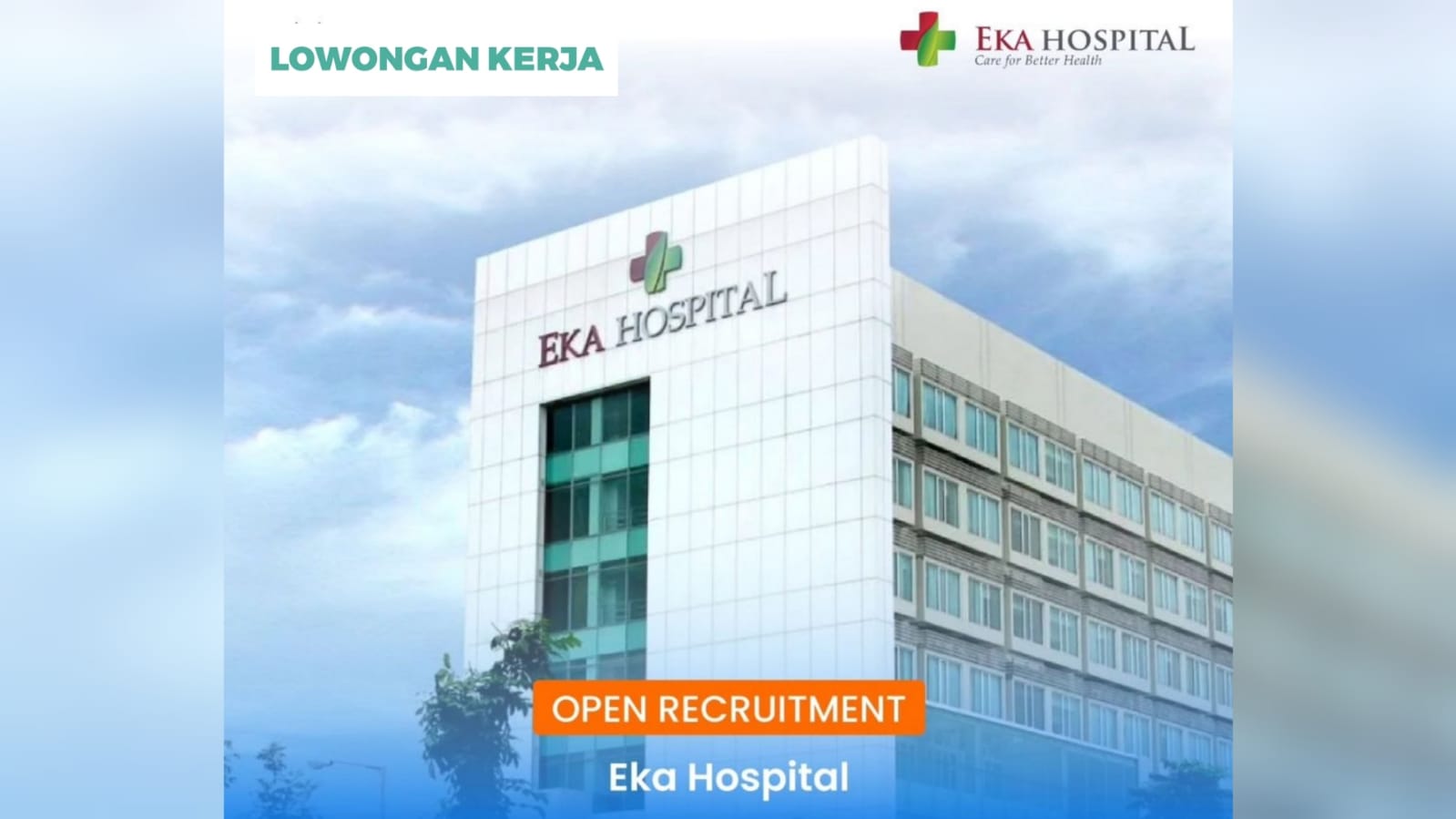 Lowongan Kerja D3 Eka Hospital Rumah Sakit Standar Internasional Terbaik