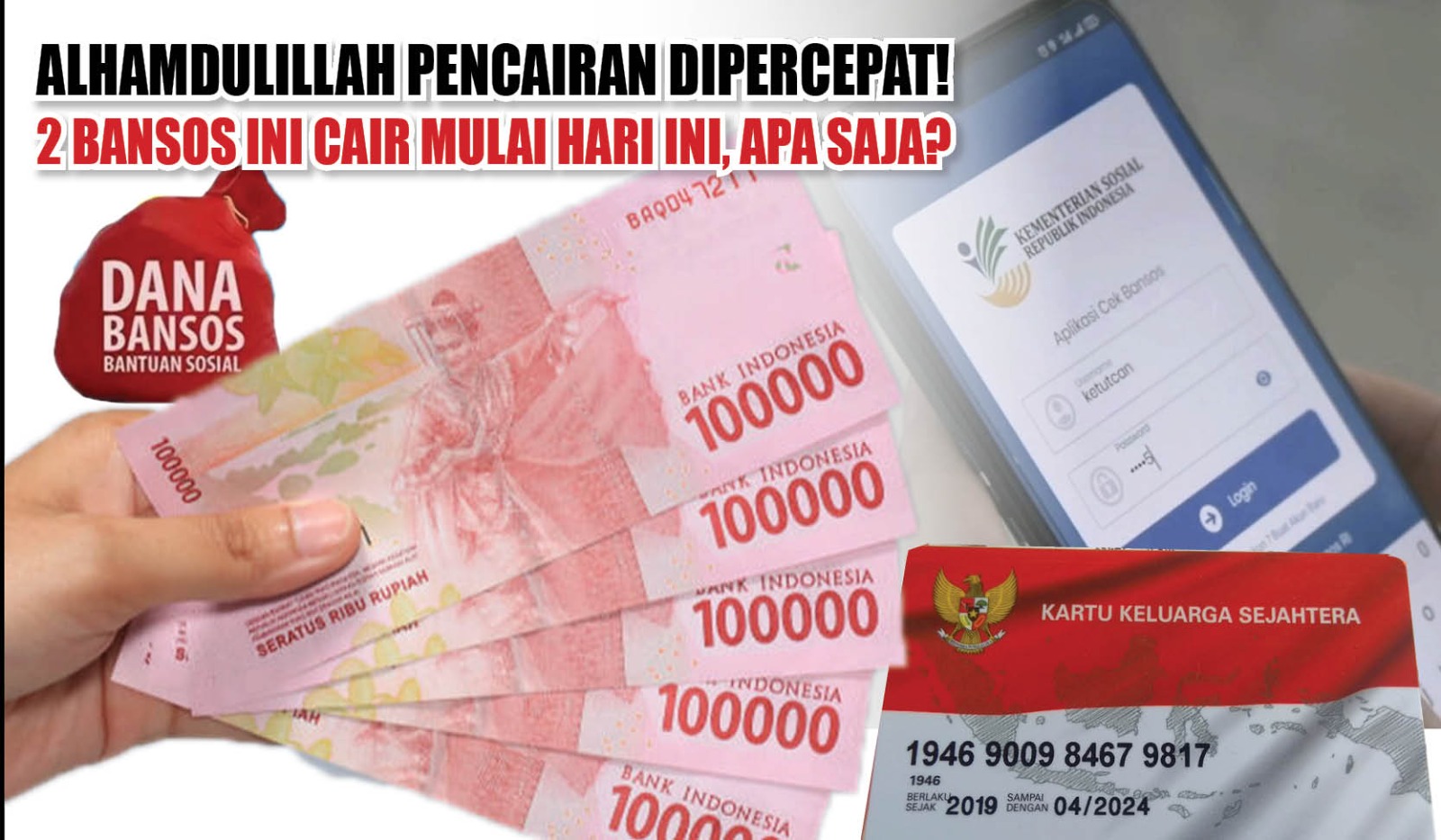 Alhamdulillah Pencairan Dipercepat! 2 Bansos Ini Cair Mulai Hari Ini, Apa Saja?