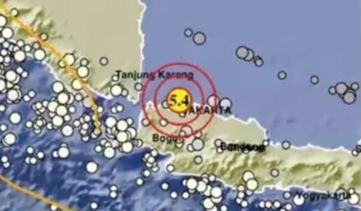 Info BMKG, Gempa 5.4 Magnitudo Guncang Kepulauan Seribu, Pusatnya Disini
