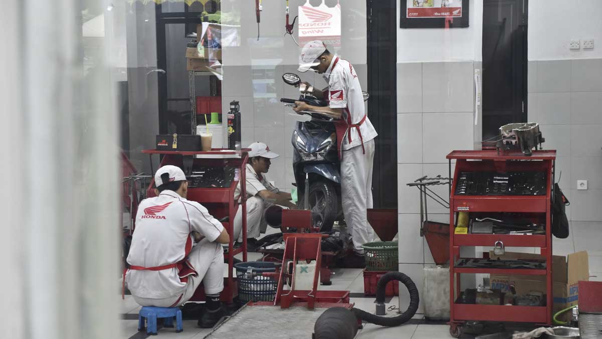 Gak Pakai Antre! Bengkel Honda Bintang Motor Kini Lebih Luas, Bisa Servis 16 Motor Sekaligus