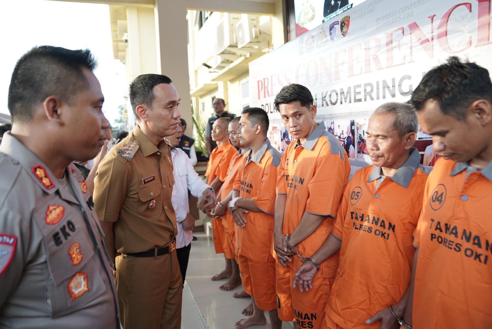 Gerak Cepat Pengungkapan Kasus Pembunuhan di OKI, Bupati Muchendi: Terimakasih Bapak Kapolres OKI