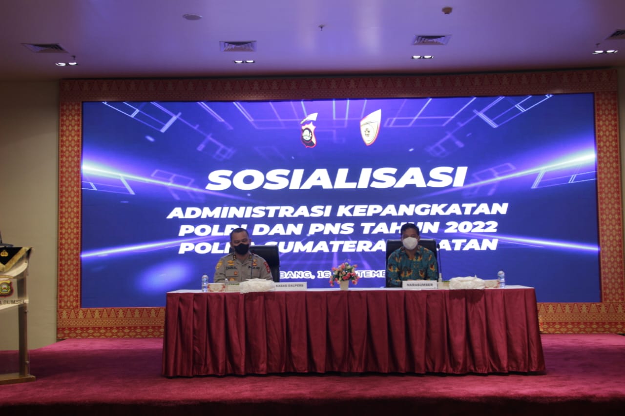 Polda Sumsel Gelar Sosialisasi Administrasi Kepangkatan Polri