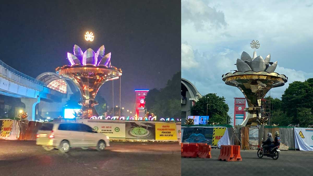 Cindo Nian! Titik Nol Palembang Berubah Drastis, Kini Dilengkapi Running Text Asmaul Husna