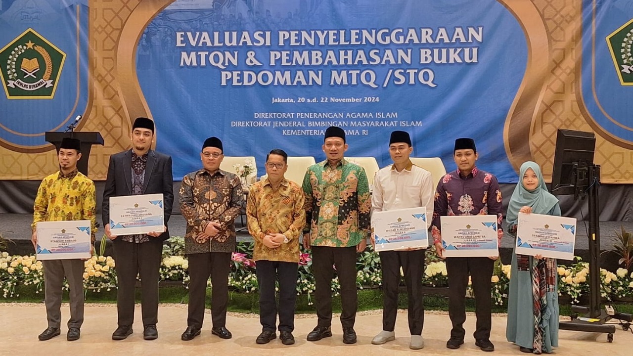 Kemenag Beri Hadiah 5 Juara MTQ Internasional, Total Rp125 Juta 