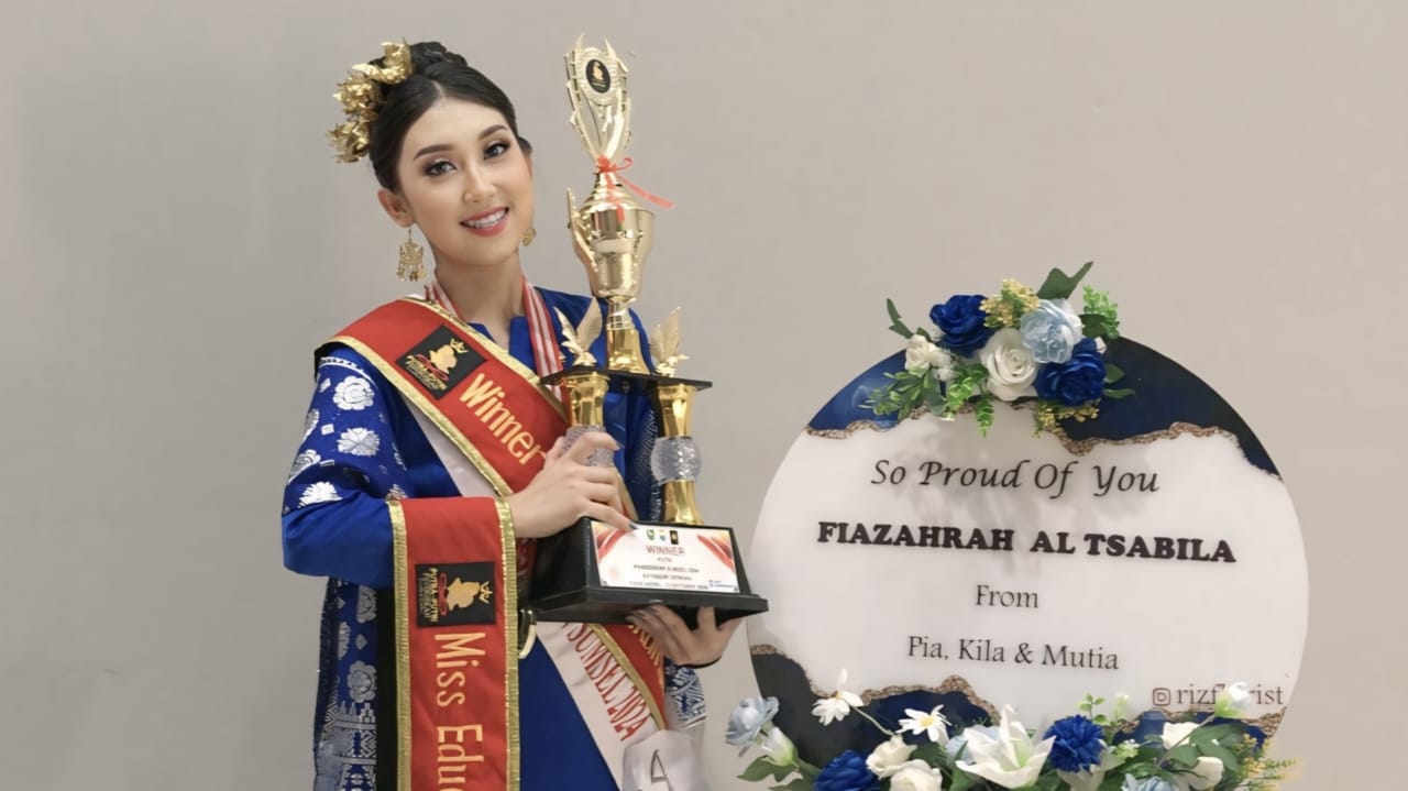 Cetak Prestasi! Fiazahrah Al Tsabila Raih Miss Education dan Pemenang Utama Puteri Pendidikan Sumsel 2024