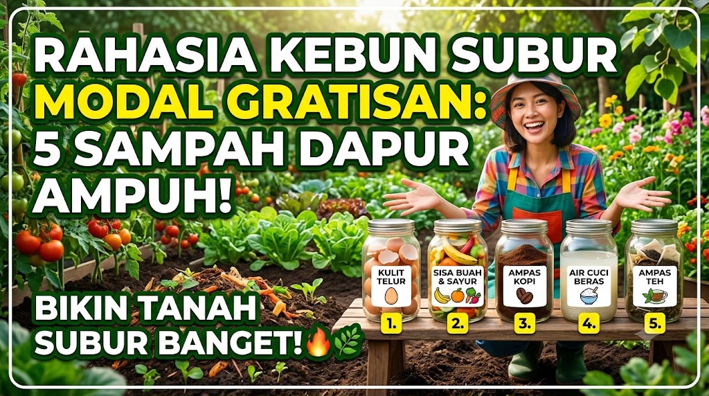 Rahasia Kebun Subur Modal Gratisan! Ini 5 Sampah Dapur yang Bermanfaat untuk Tanaman