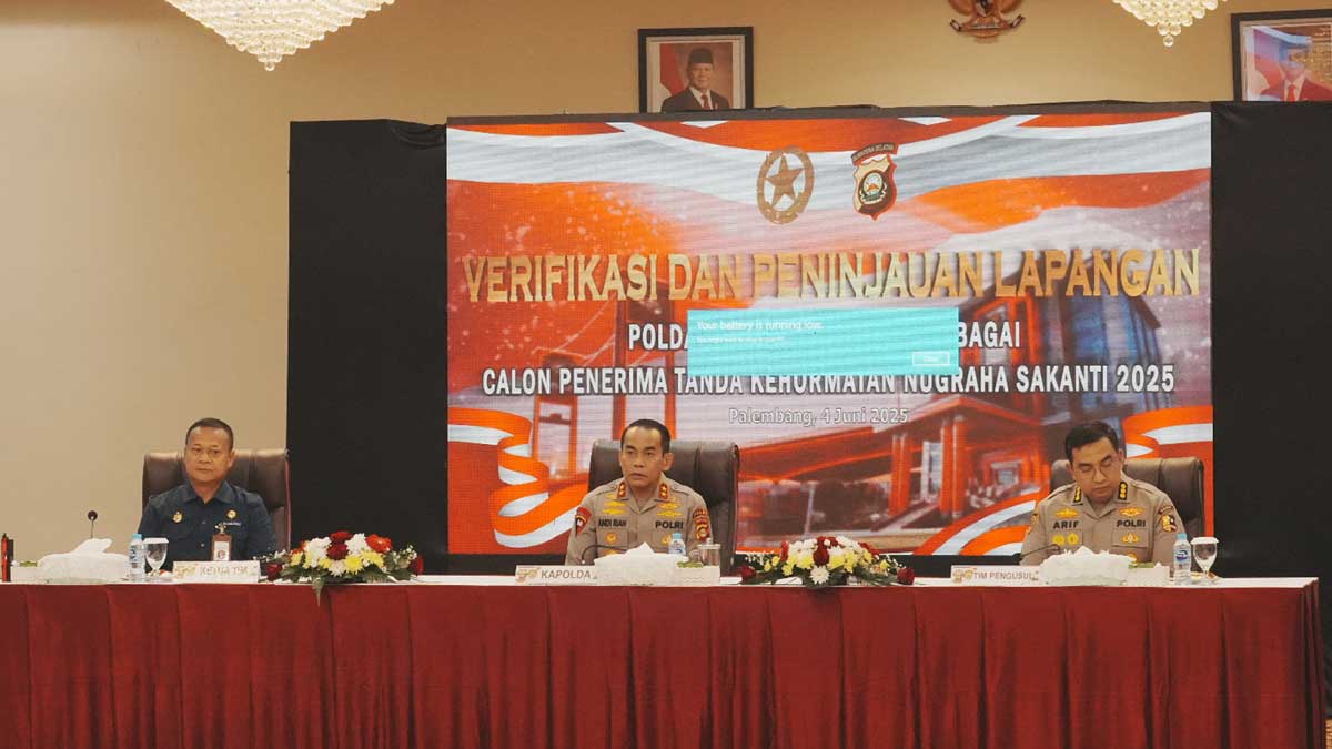 Polda Sumsel Terima Kunjungan Verifikasi Lapangan Terkait Usulan Tanda Kehormatan Nugraha Sakanti 2025
