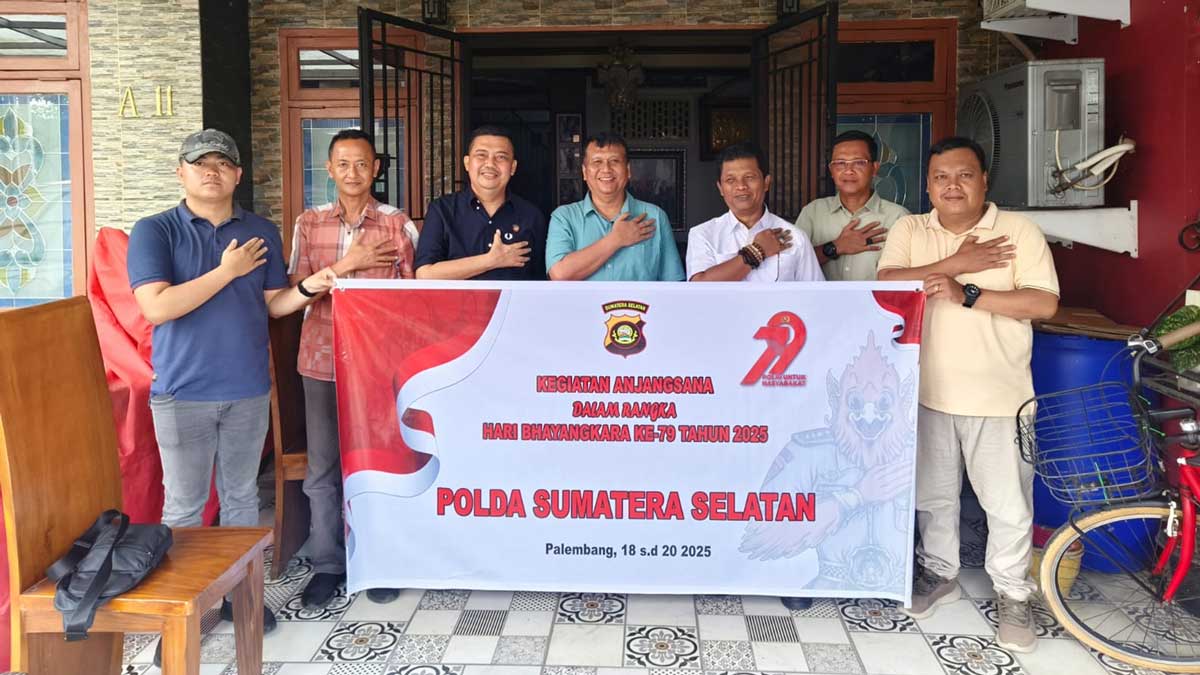 Jelang HUT Bhayangkara ke-79, Polda Sumsel Gelar Anjangsana ke Purnawirawan dan Warakawuri