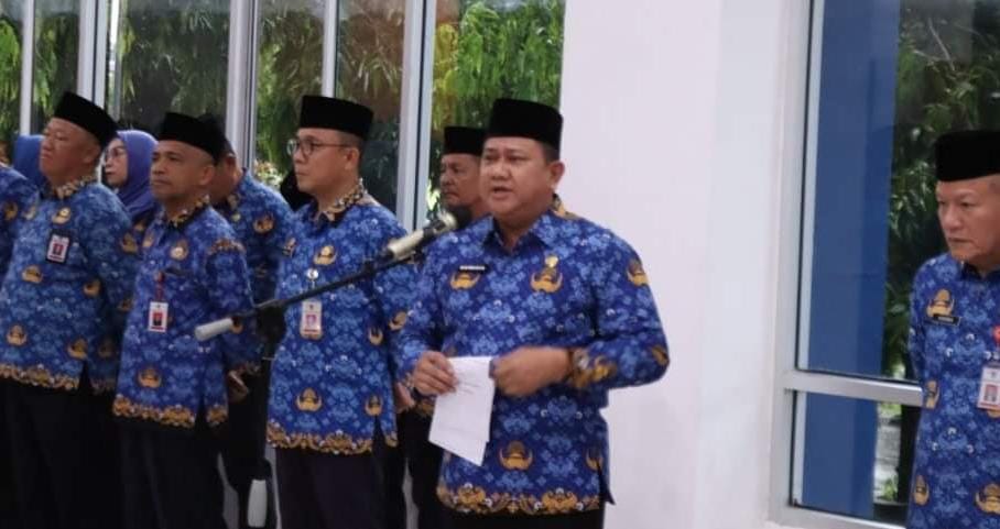 Pj Wako Lubuklinggau H Koimudin Pimpin Apel Pembinaan Netralitas ASN 