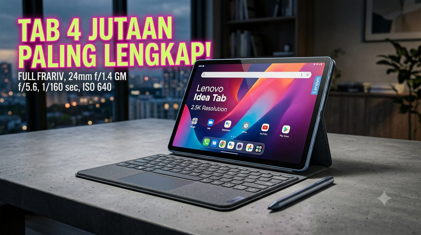 Tablet 2.5K Dilengkapi Bonus Melimpah: Cek Spesifikasi dan Harga Resmi Lenovo Idea Tab di Indonesia