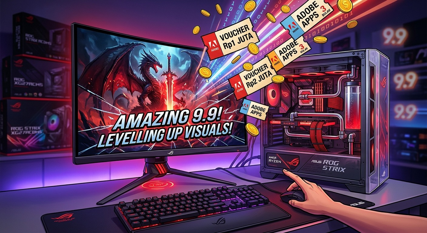 GEGER 9.9! Promo ASUS Bikin Gempa, Monitor ROG OLED Diskon Jutaan Plus Voucher Melimpah!